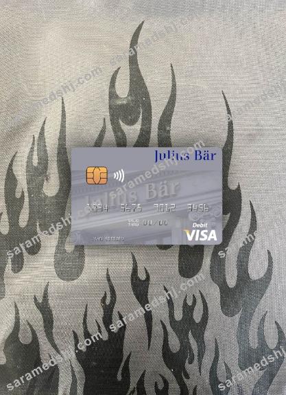 Switzerland Julius Baer Group AG visa debit card photolook front